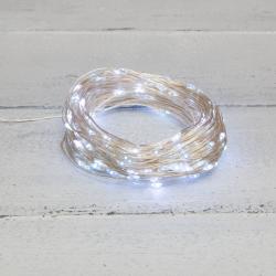 Гирлянда Нить NEON-NIGHT Роса уличная постоянное свечение белый 30 м 303-215