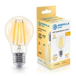 Лампа LED AMBRELLA Filament A60 20W/Е27/2700K груша 602013