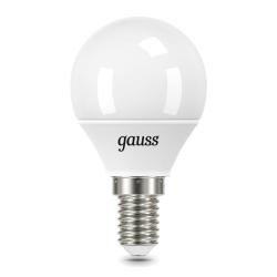 Лампа LED GAUSS 9,5W/Е14/6500К шар 105101310
