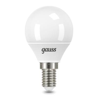 Лампа LED GAUSS 9,5W/Е14/6500К шар 105101310
