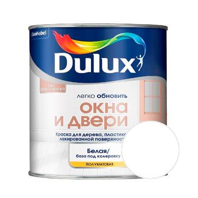 Краска DULUX для окон и дверей Белый 0,75 л