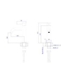 Смеситель для умывальника RUSH A911-01-11 