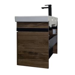 Тумба с раковиной COMFORTY Соло 70 дуб темно-коричневый