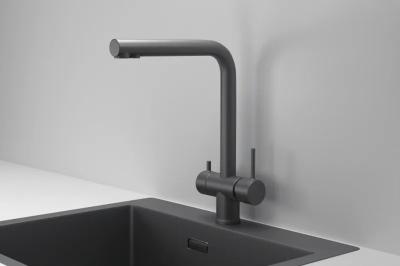 Смеситель для кухни GRANULA Графит матовый KS-7011