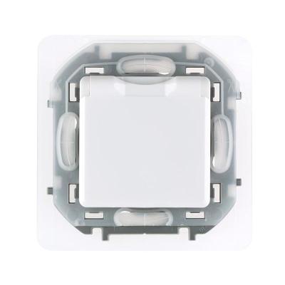 Механизм розетки сетевой LEGRAND Inspiria с крышкой белый 673740