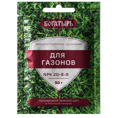 Удобрение минеральное ЛАМА ТОРФ Богатырь для газонов 50 г