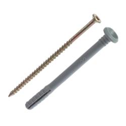 Дюбель-гвоздь грибовидный с резьбой 6*80 мм