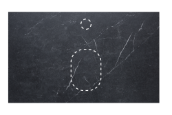 Тумба с раковиной LA FENICE Terra 80 Granit Black