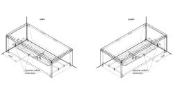 Ванна акриловая RADOMIR Патрисия 175*75 см