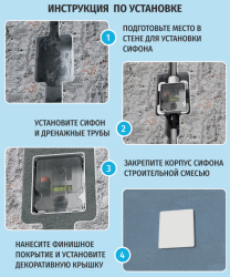 Сифон для кондиционера REXFABER RF-ReGO