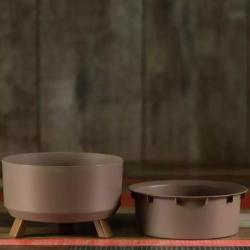 Горшок пластиковый BMC Грация прайм Мокачино 0,7 л