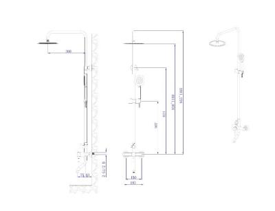 Душевая система RUSH A911-05-40 