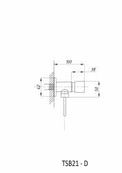 Кран для писсуара TSARSBERG TSB-021D