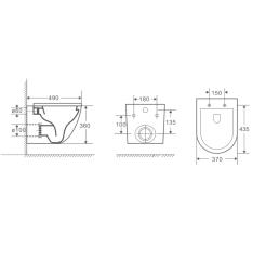 Унитаз подвесной ALCORA Encato