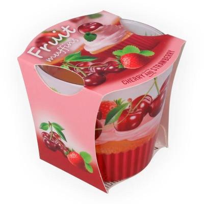 Свеча в ст. 9*7,5см Фруктовые маффины /BARTEK/