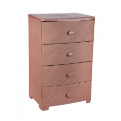 Комод АЛЬТЕРНАТИВА Плетенка 4 секции М4061