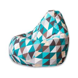 Кресло-мешок DREAMBAG Изумрудные грани Мультиколор 110*150 см