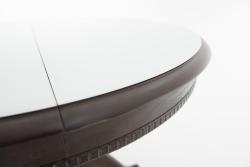 Стол АВРОРА Фабрицио1 Белый/Черный 1000(1300)*1000 мм