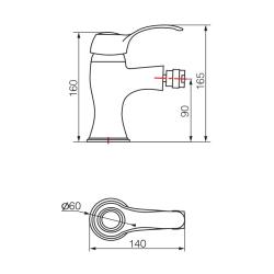 Смеситель для биде VERAGIO Grazia VR.GRA-3520.BR