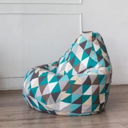 Кресло-мешок DREAMBAG Изумруд Голубой 85*125 см
