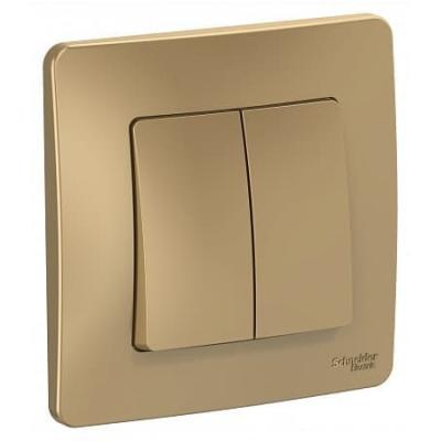Переключатель SYSTEME ELECTRIC Blanca 2 клавиши титан BLNVS106604