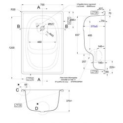 Ванна стальная BLB Europa Standart Gauge с сиденьем 12070