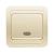 Выключатель MAKEL Mimoza 1 клавиша с подсветкой кремовый 25021
