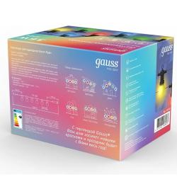 Гирлянда Нить GAUSS 1 режим мультиколор 7,7 м