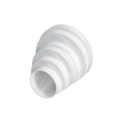 PU16.15.12,5.12.10.8 Соединитель круглых воздуховодов центральный пластик D160/150/125/120/100/80