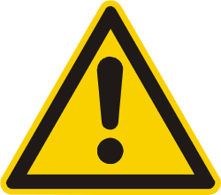 Знак безопасности Внимание Опасность 150*150 мм