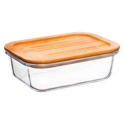 (АКЦИЯ) Контейнер стекл. прям. 400мл /Appetite/