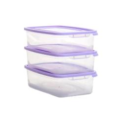 Набор контейнеров Каскад, 3шт, 0,7л, в асс /Полимербыт/