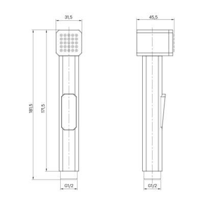 Лейка гигиеническая IDDIS Axes AXE1F1Ci20