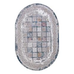 Ковер QUANTUM 03004G GREY/GREY овал размер 0,78*1,5 м