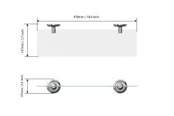 Полка для ванной FORA Drop FOR-DP034
