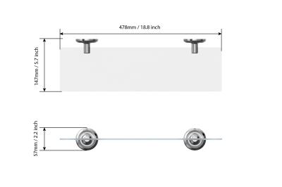 Полка для ванной FORA Drop FOR-DP034