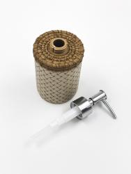 Дозатор жидкого мыла JOY HOME Плетение бежевый