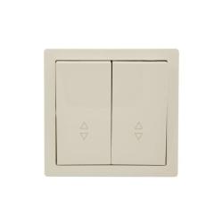 Переключатель LEZARD Leto 2 клавиши кремовый 752-0300-106 