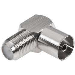 Переход REXANT F-гнездо/TV-гнездо угловой