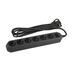 Фильтр сетевой ЭРА USF-6es-1,5m-B 6 гнезд черный 1,5 м