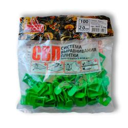 Зажимы для СВП DECOR Ворота 2 мм 100 шт