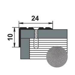 Профиль угловой ЛУКА ПУ 01 Серебро 01 п 0,9 м