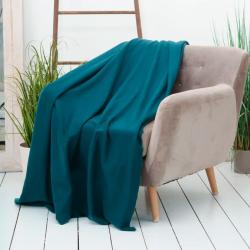 Плед CASA CONFORTE London basic Однотонный Изумрудный 170*200 см