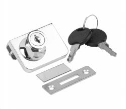 Замок для двух стеклянных дверей 