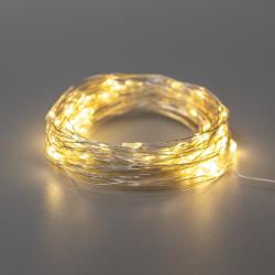 Гирлянда Нить NEON-NIGHT Роса уличная 8 режимов теплый белый 10 м 303-256