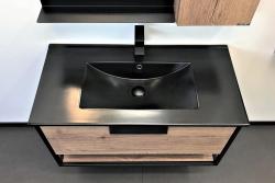 Тумба с раковиной COMFORTY Бонн 90 дуб темный 