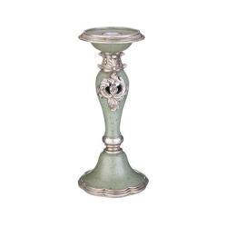 (АКЦИЯ) Подсвечник 12*12*26,2см, полистоун /504-436/Lefard/