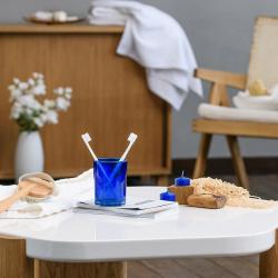 Стакан для зубной пасты MOROSHKA Bright Colors синий