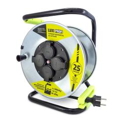 Удлинитель на катушке LUX PROFI 4 гнезда 25 м 74125