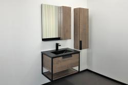 Тумба с раковиной COMFORTY Бонн 75 дуб темный